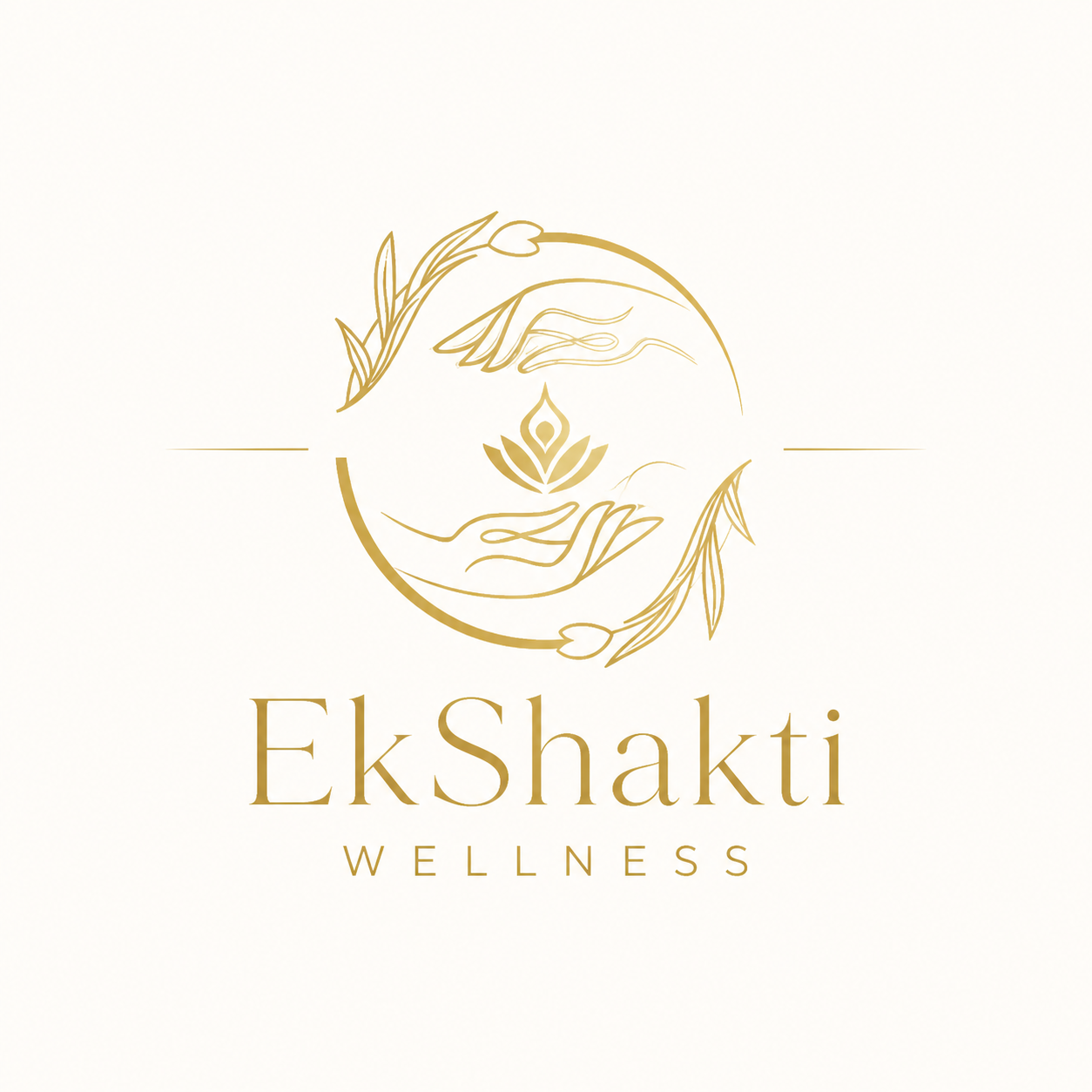 EkShakti Wellness lotus and crescent emblem